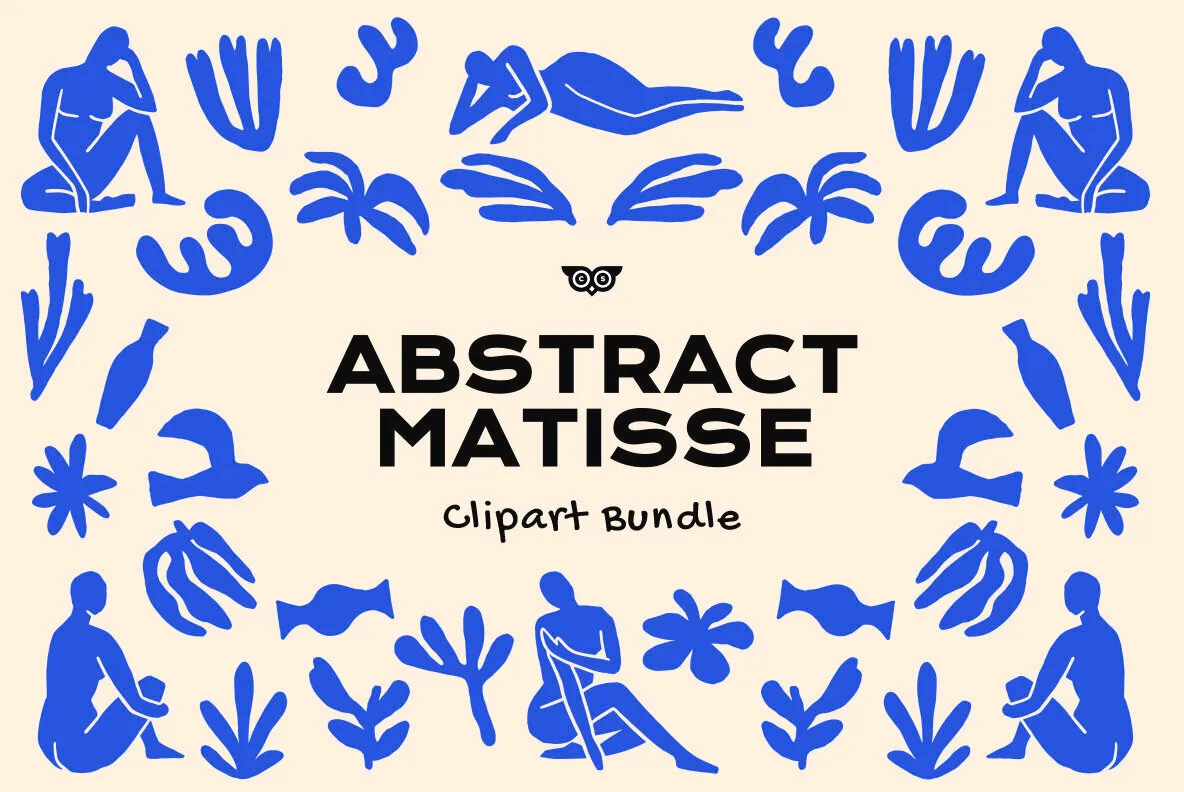 Abstract Matisse Clipart Bundle