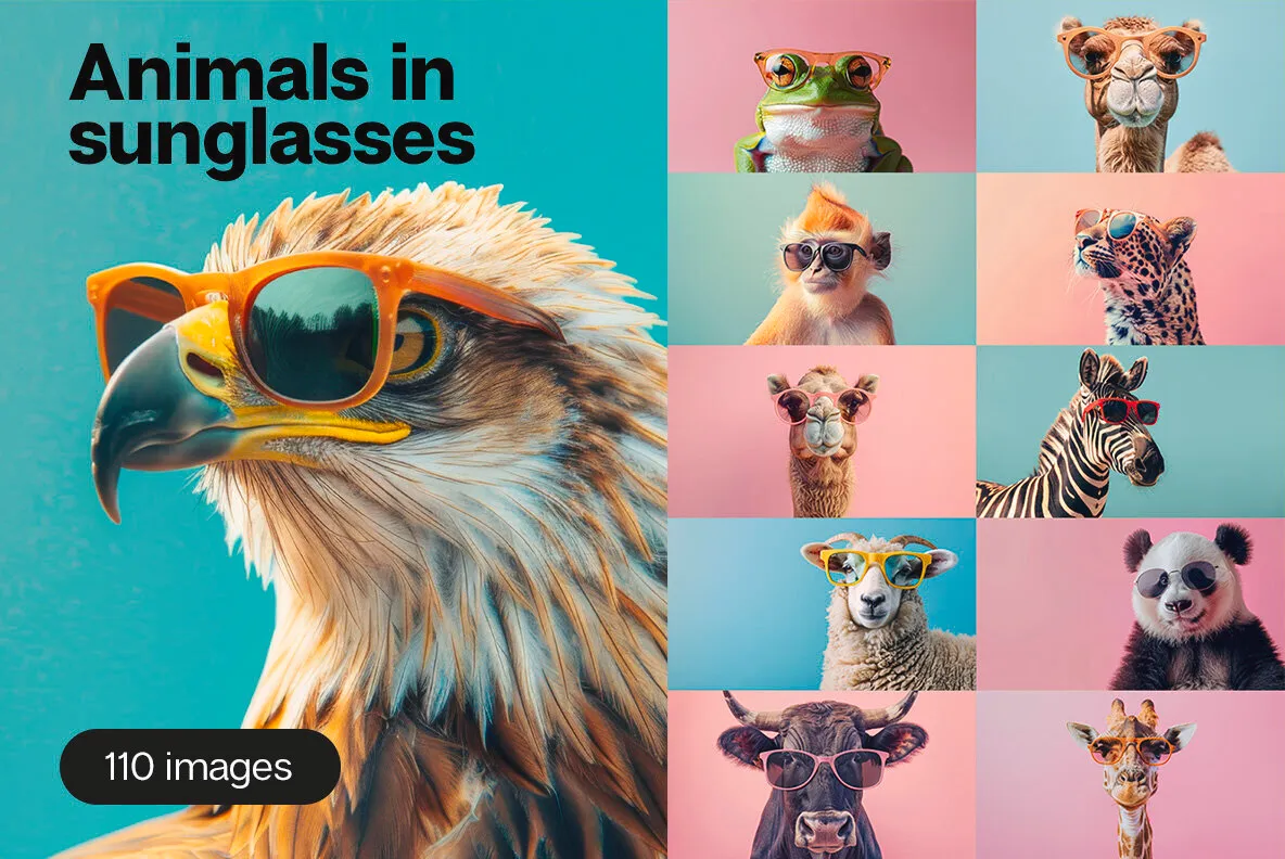 Animals in sunglasses