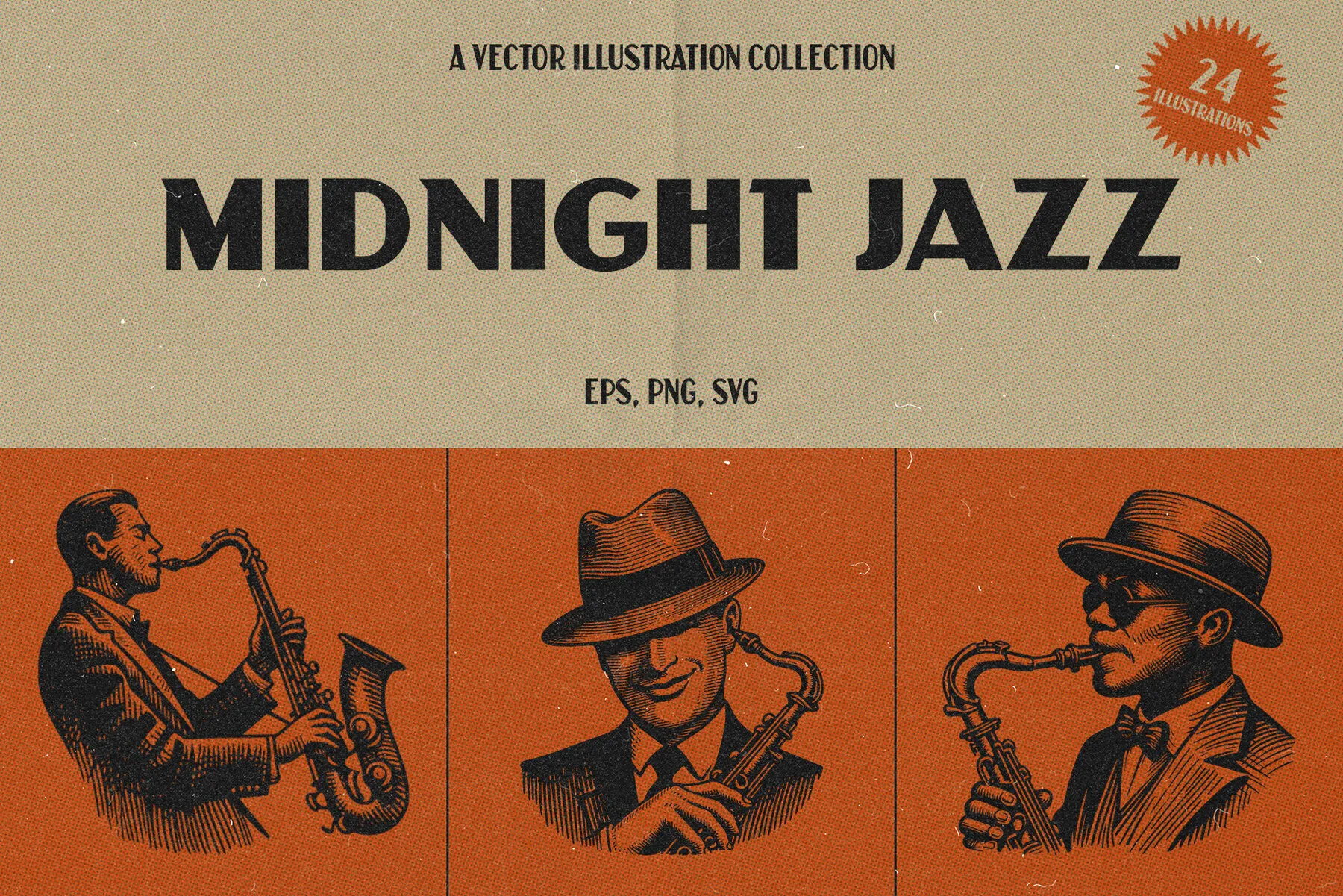 Midnight Jazz - A Vector Illustration