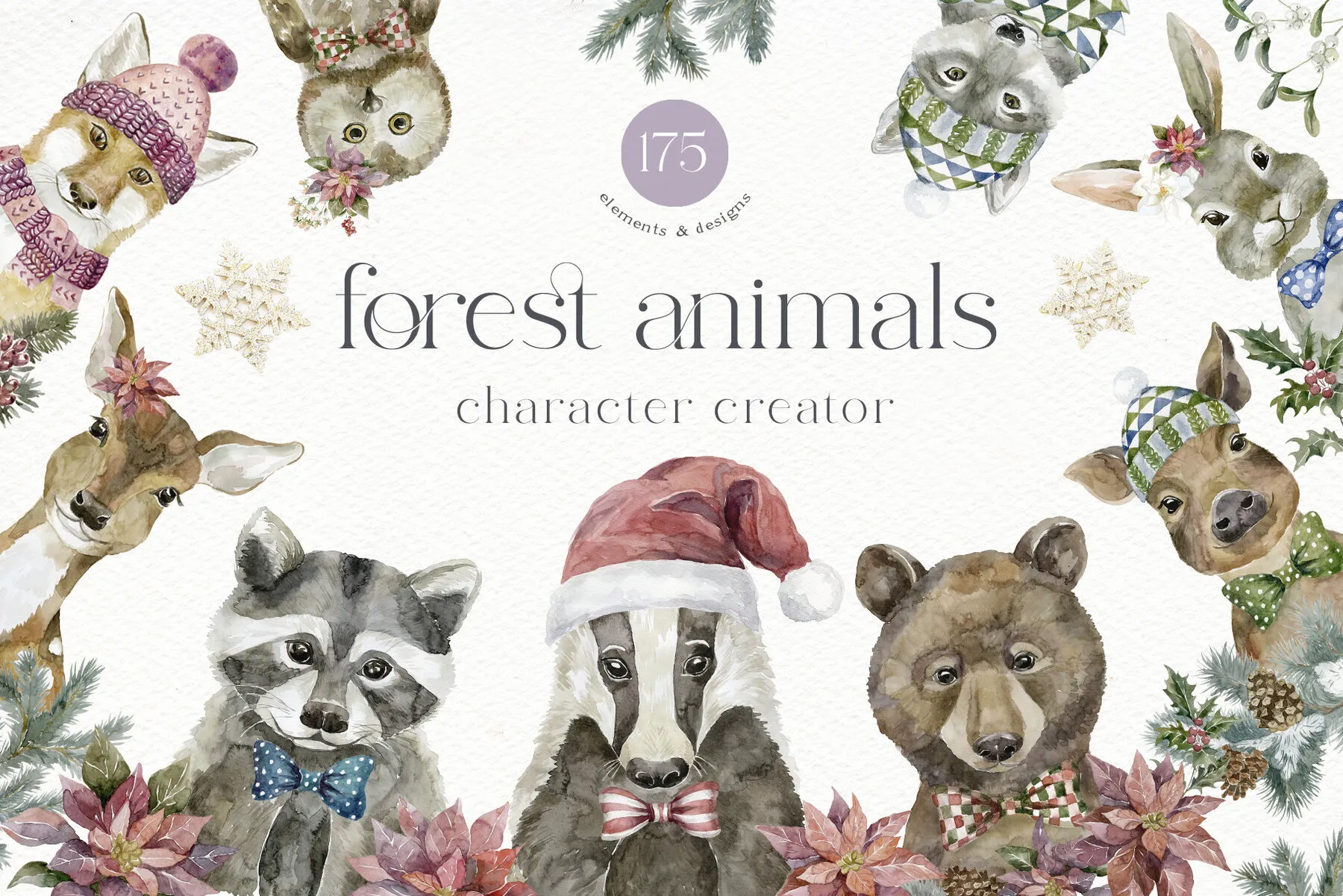 Forest Animals Character Creator Christmas