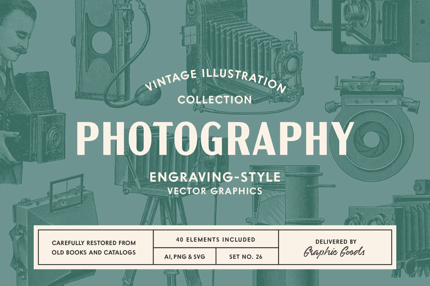 Photography - Vintage Illustration Set