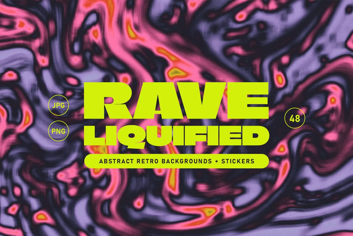 Liquid Rave Abstract Texture Set