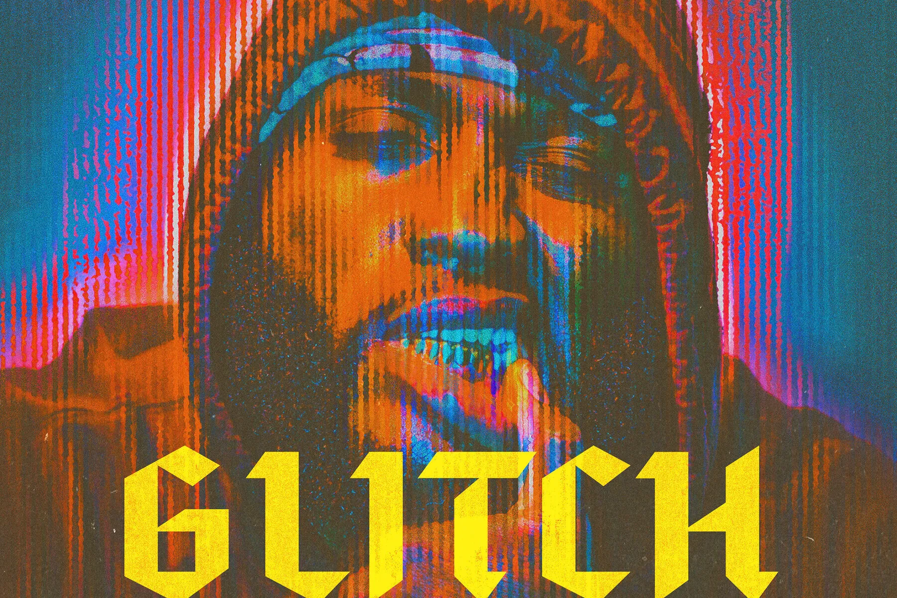 Colorful Glitch Photo Effect