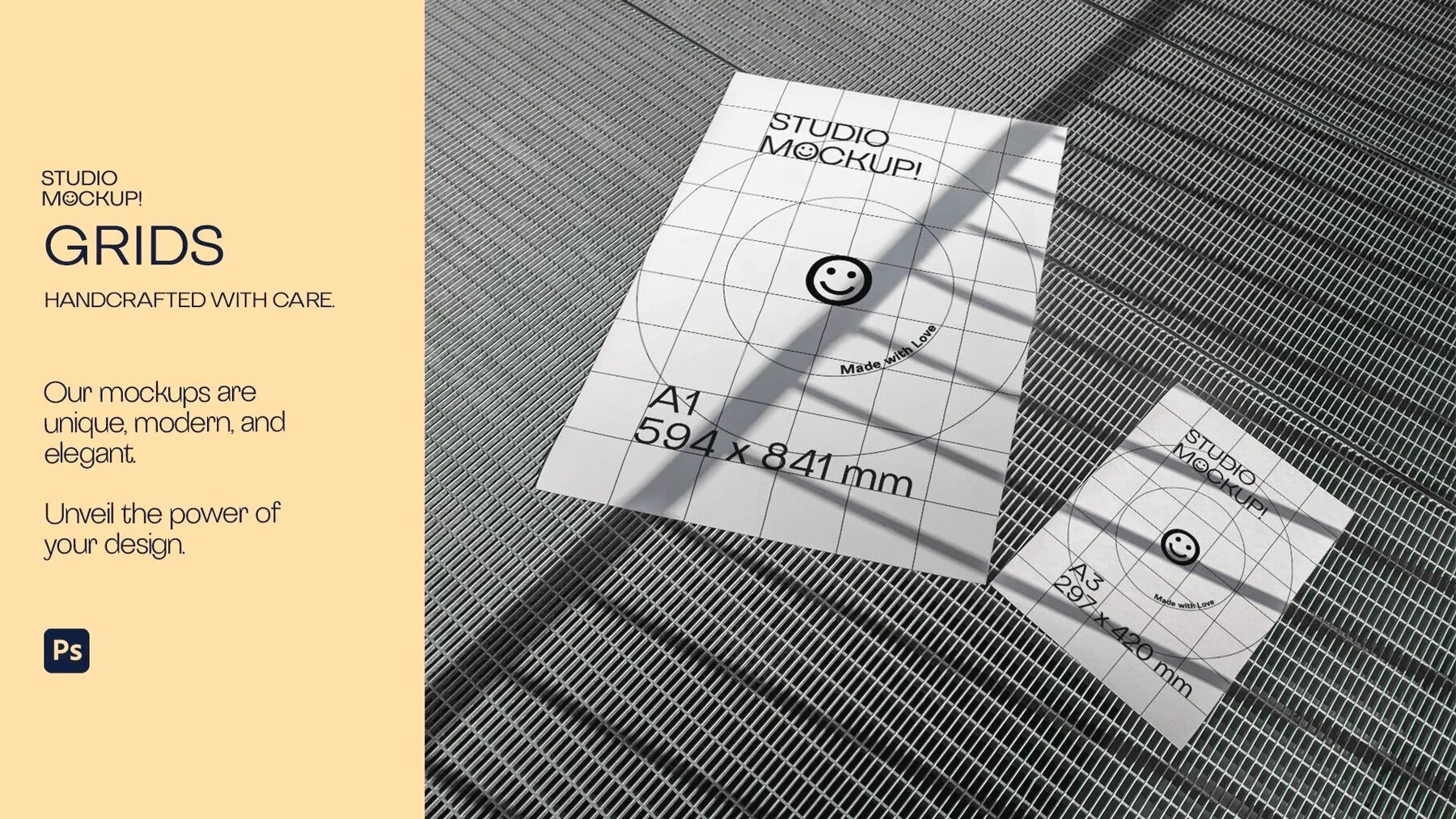 ARLES SERIES - A1 & A3 Grid Poster Mockup