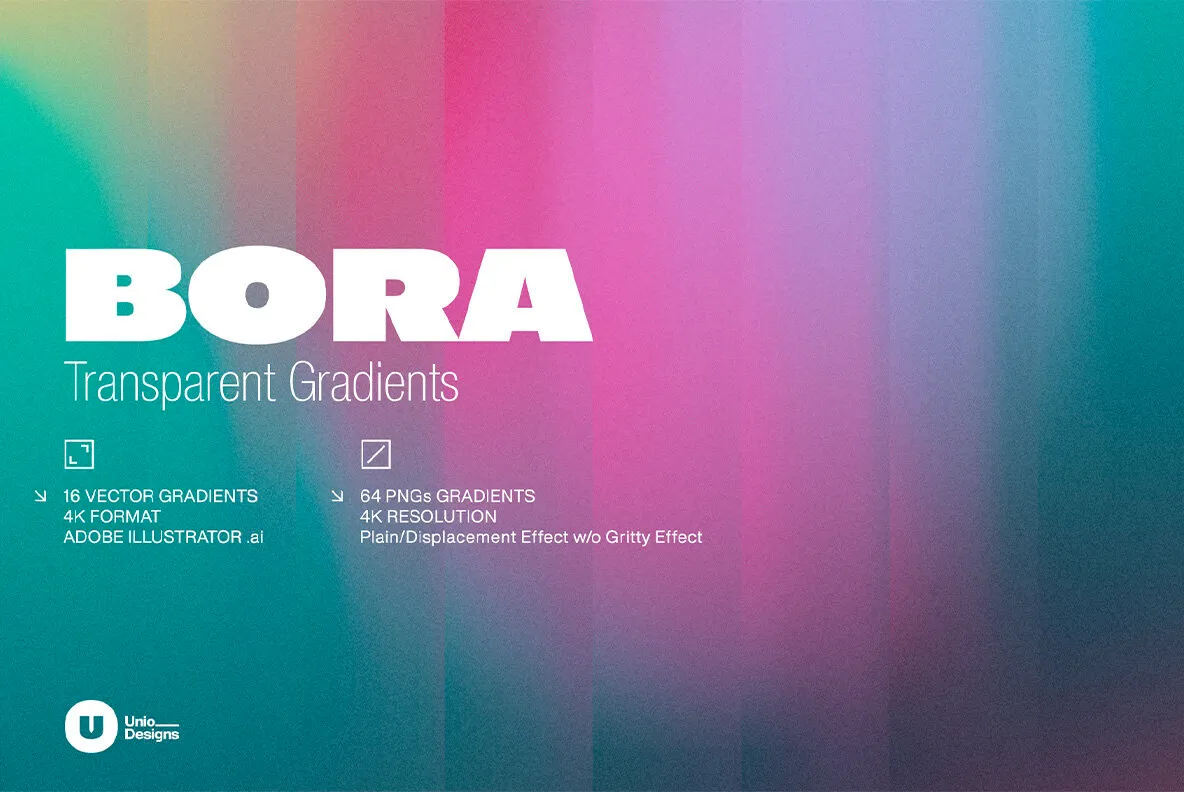 Bora Transparent Gradients