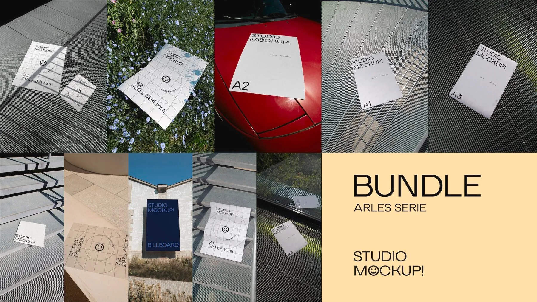 Arles Series - Bundle 10 Poster Mockups