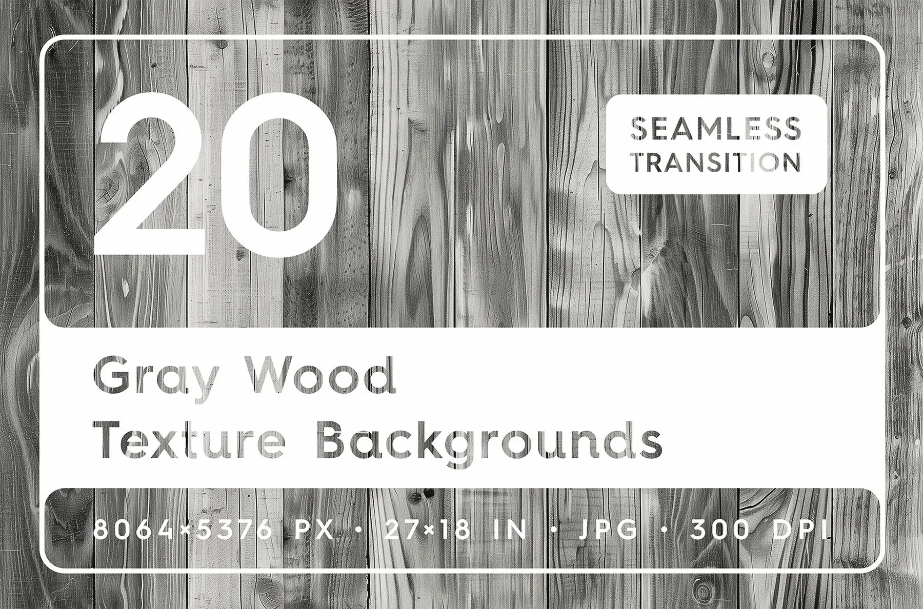 20 Gray Wood Texture Backgrounds