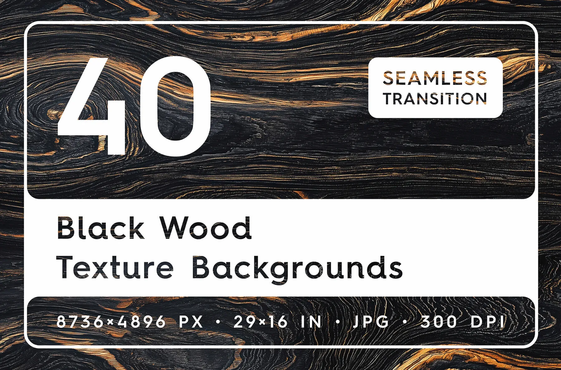 40 Black Wood Texture Backgrounds