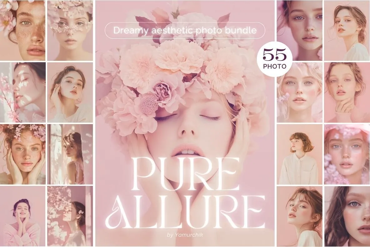 Pure Allure - Beauty  Stock Photo Bundle