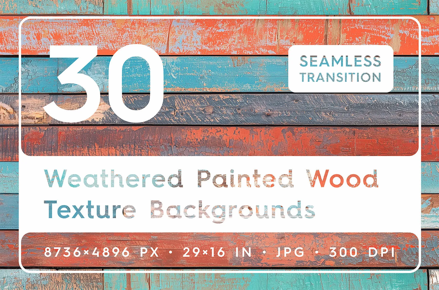 30 Weathered Painted Wood Texture Backgrounds