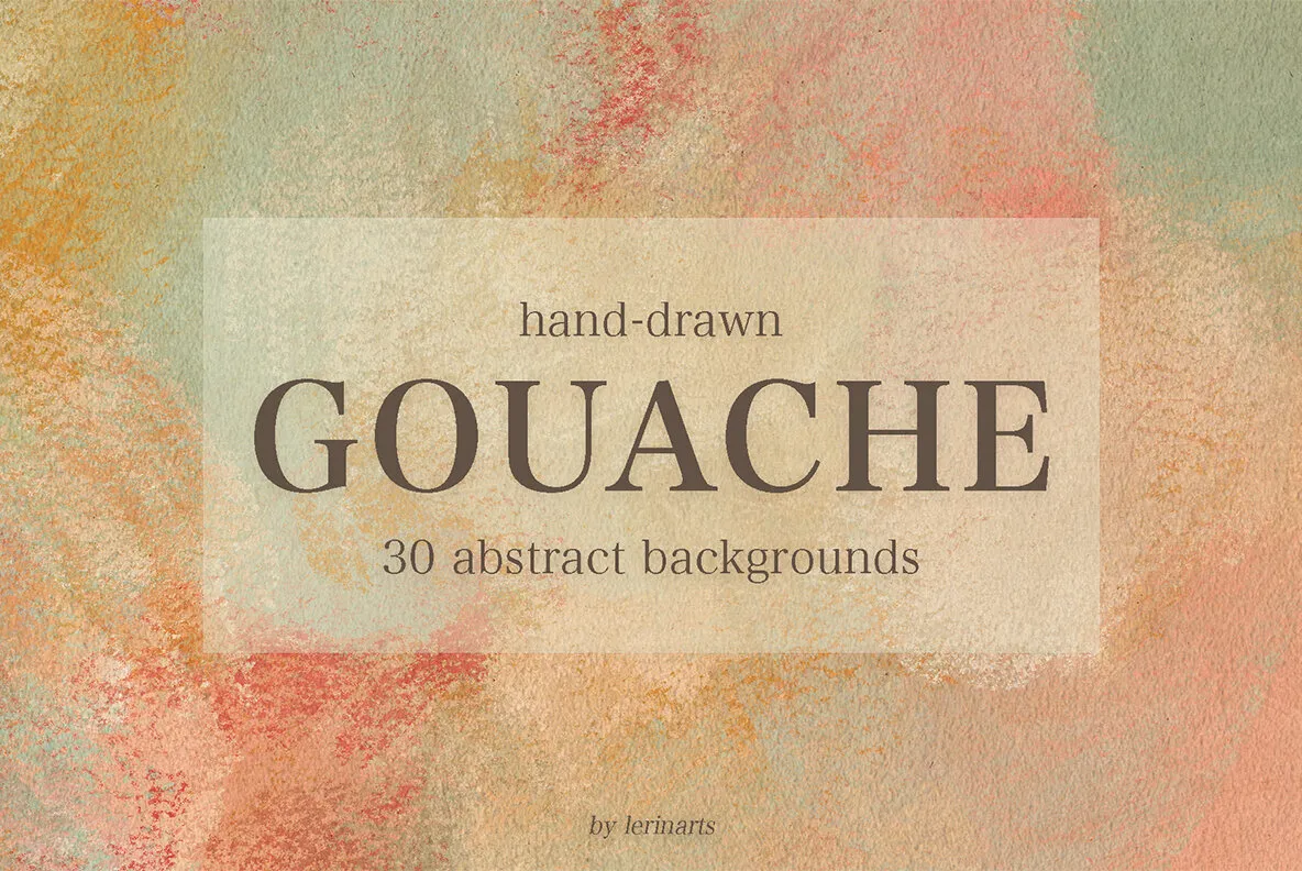 30 Abstract Gouache Backgrounds