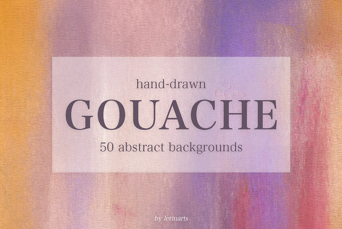 50 Abstract Gouache Backgrounds