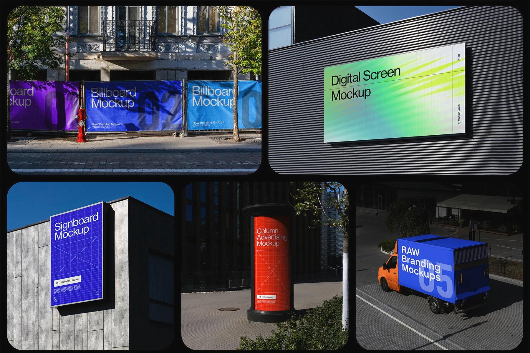 City Branding Billboard Mockups RAW Series