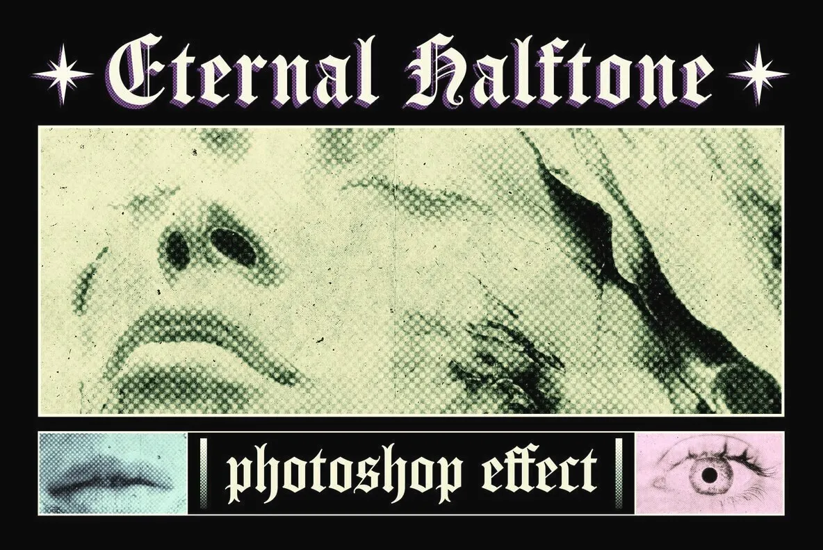 Eternal Halftone Photo Effect