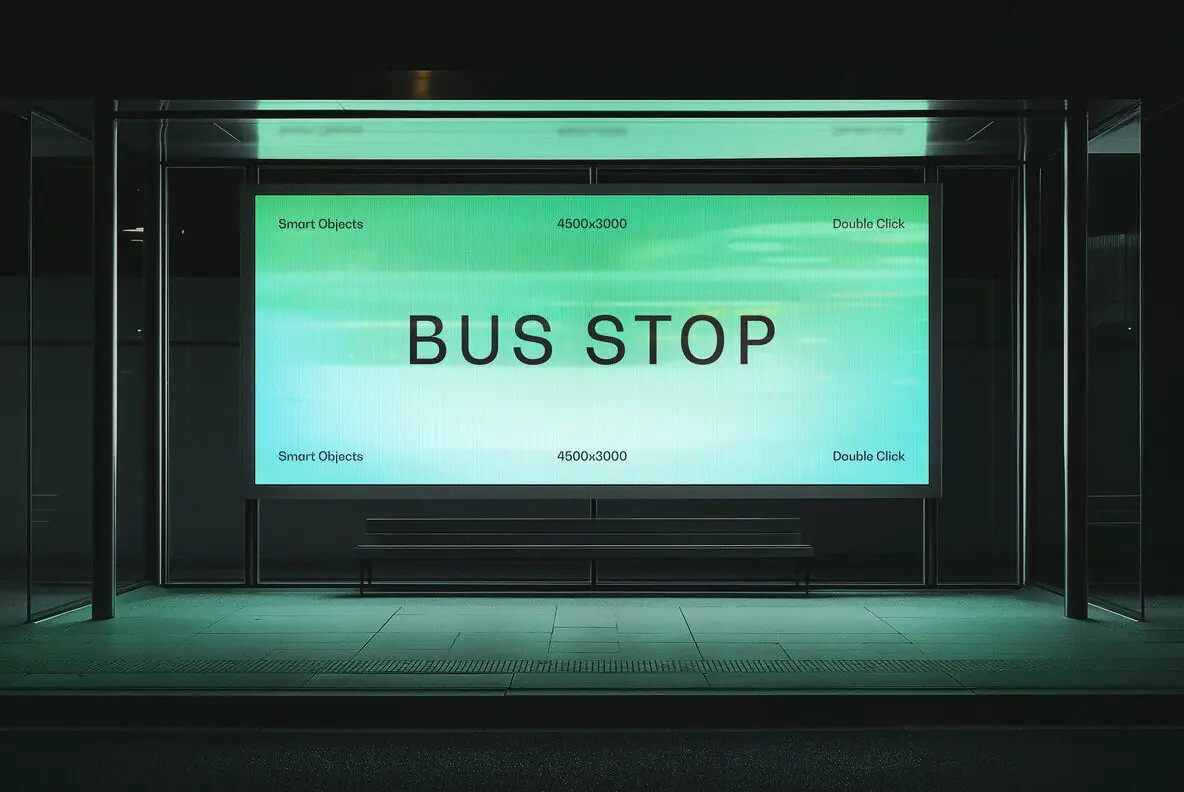 Bus Stop Screen Mockup