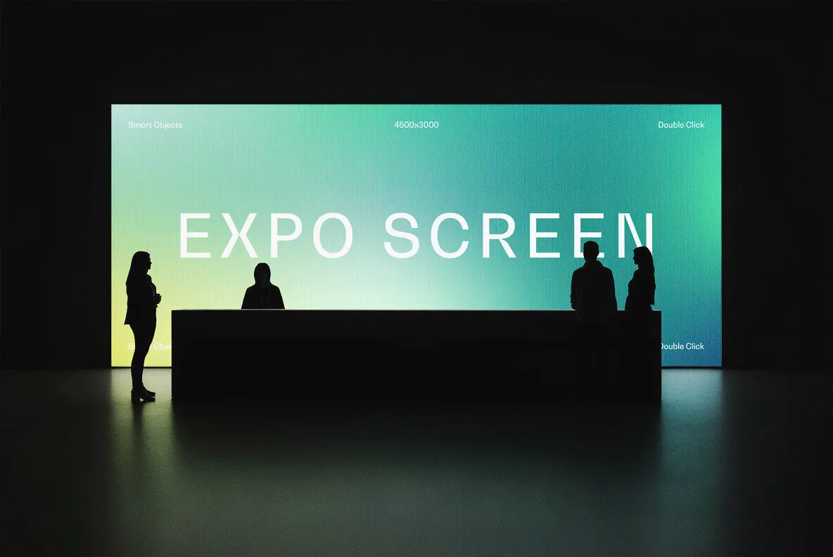 Large Expo Screen Mockup