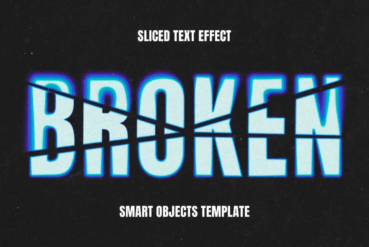 Broken Blur Text Effect