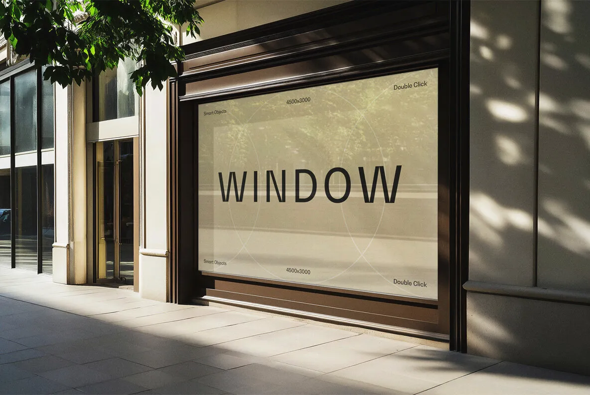 Window Banner Mockup