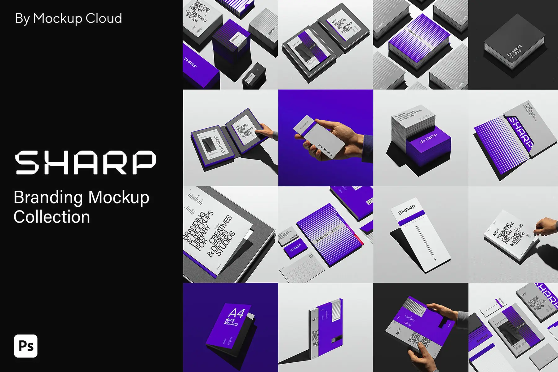 Sharp Branding Mockups Bundle