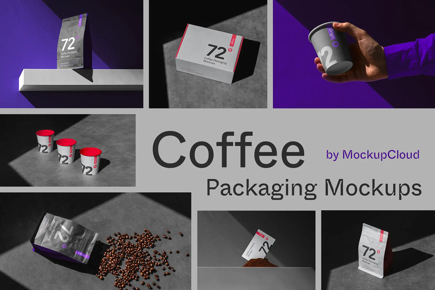 Coffee Packaging Mockups Bundle