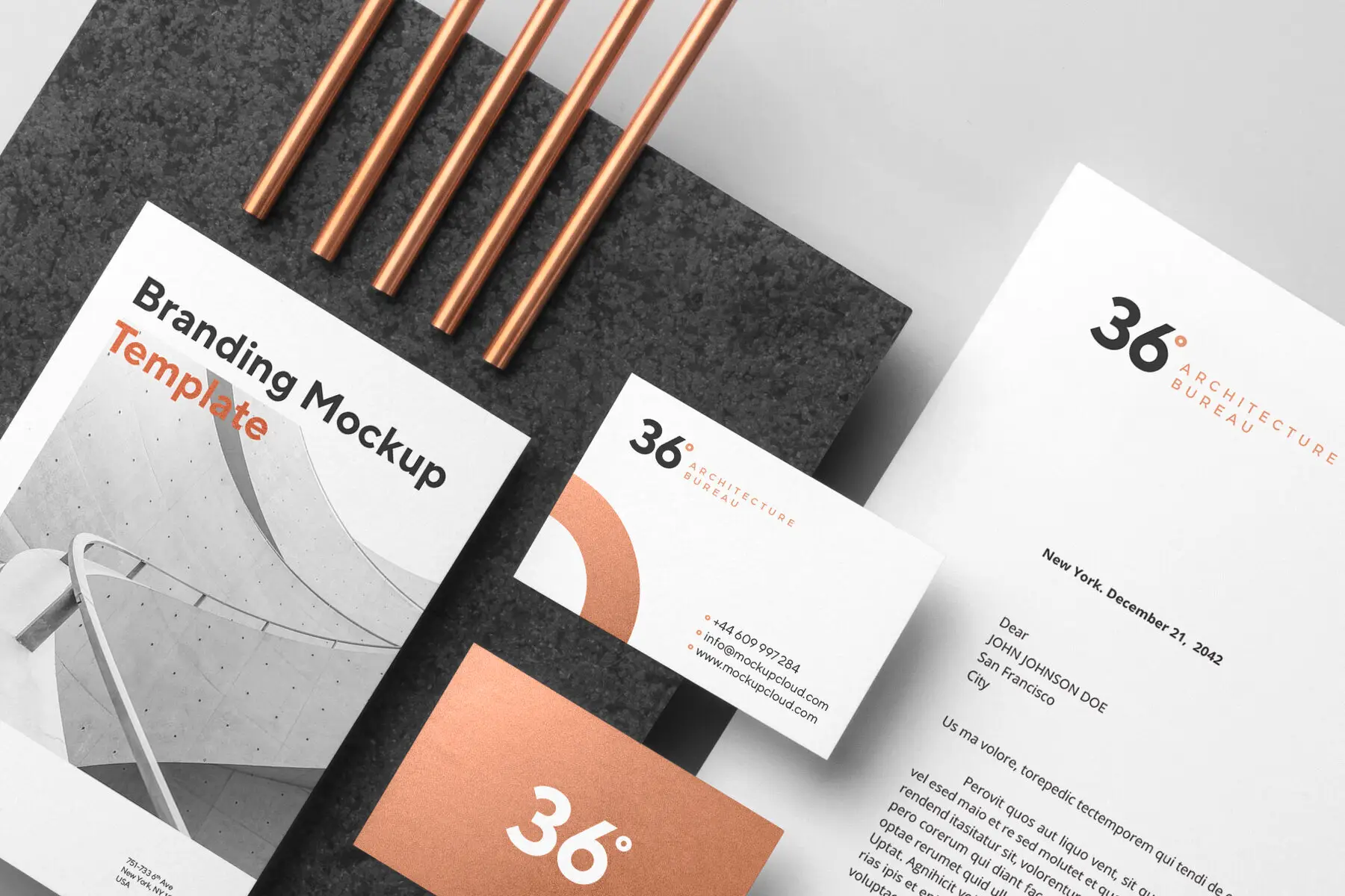 Copperstone Branding Mockups Vol. 1