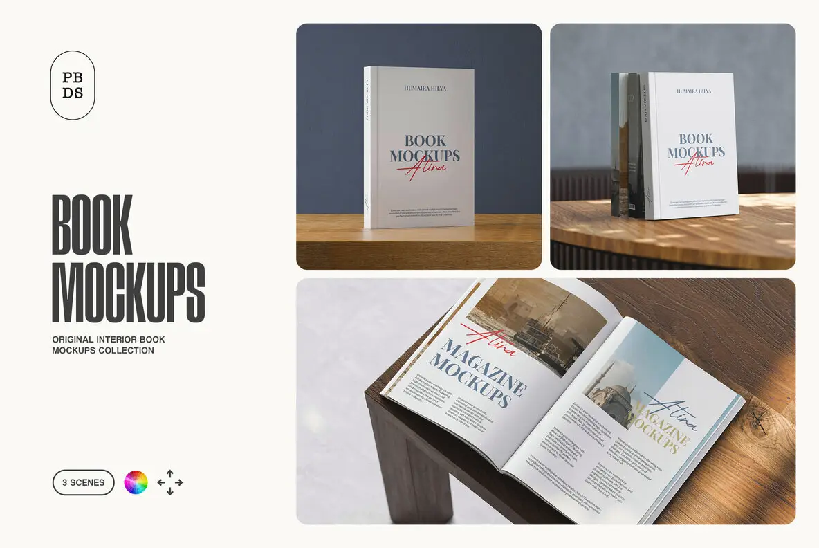 Interior Book Mockups