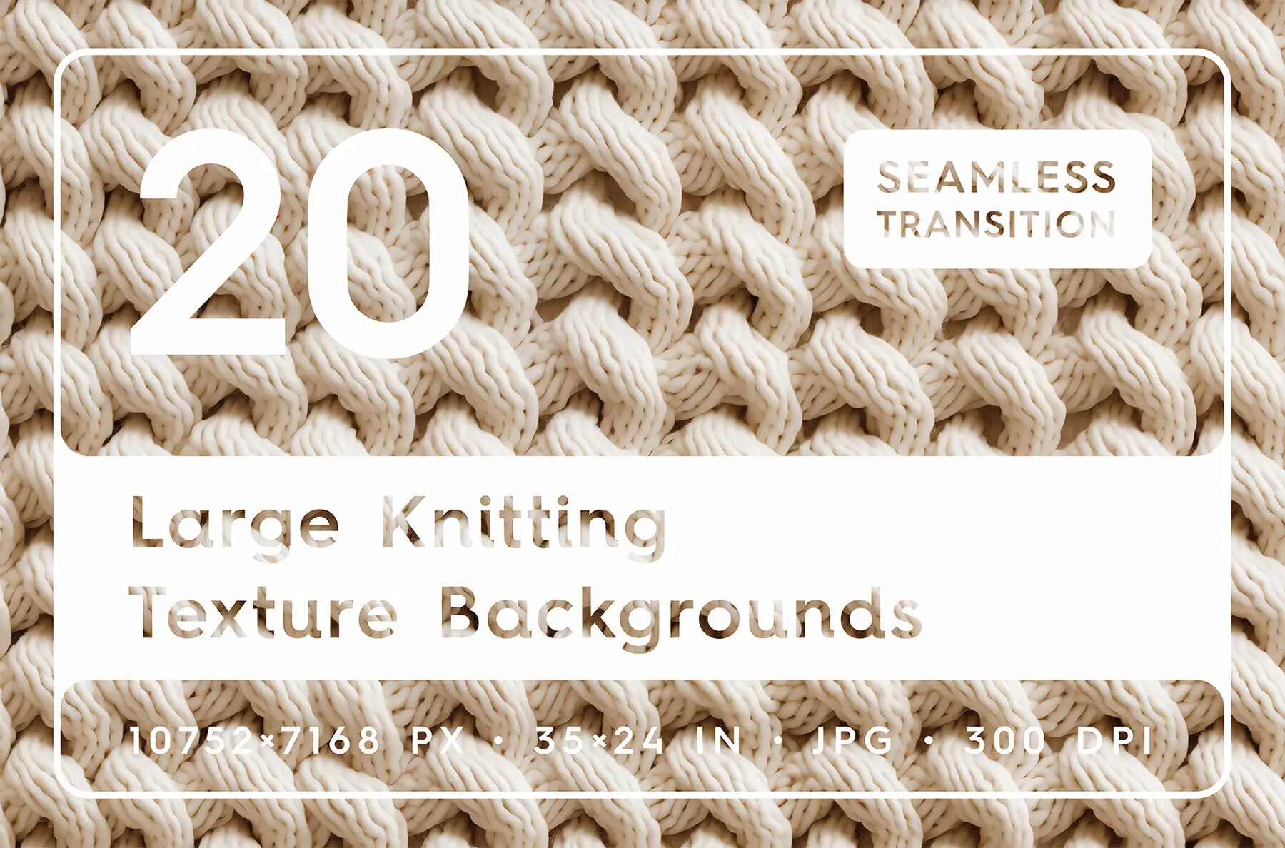 20 Large Knitting Texture Backgrounds