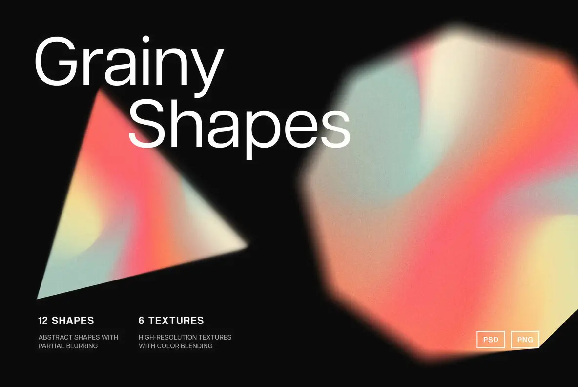 Soft Blend Gradient Shapes Collection