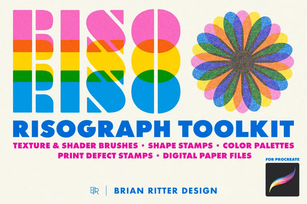 Risograph Toolkit for Procreate