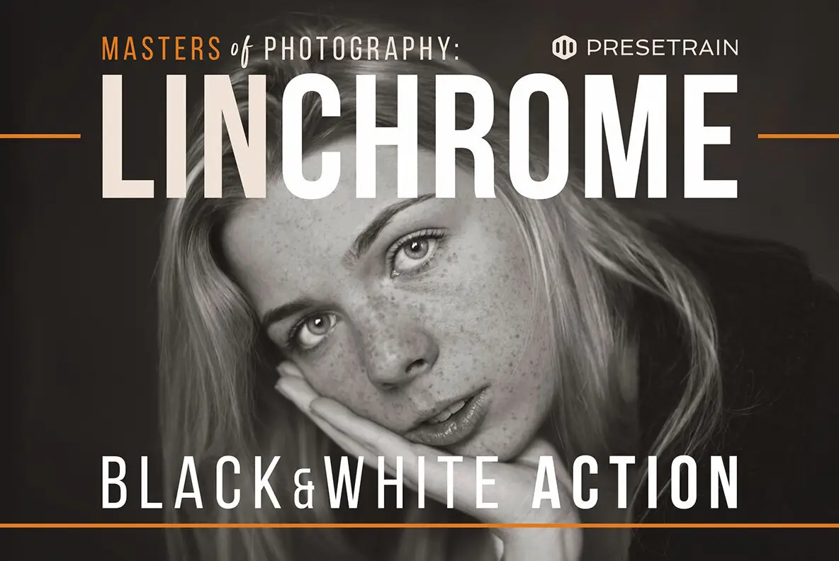 Linchrome BW Photoshop Action and LUT