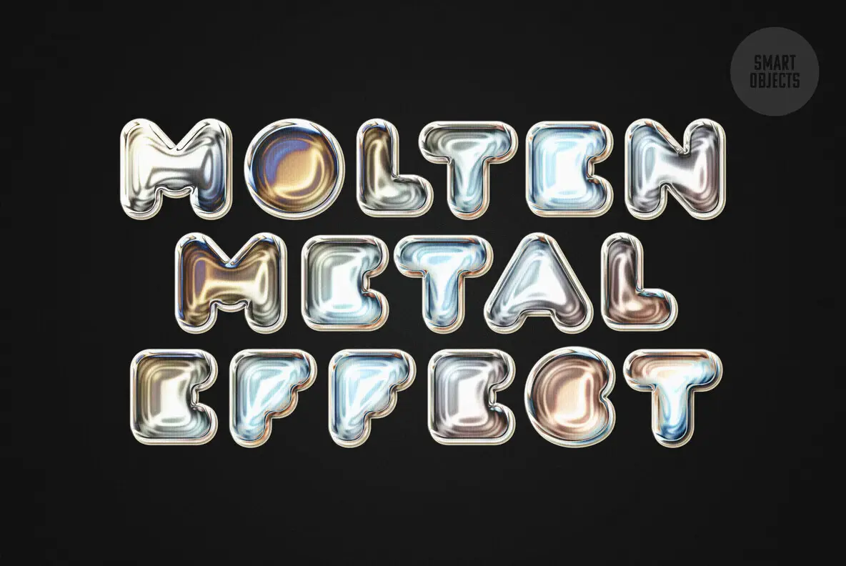 Molten Text and Logo Metal Effect