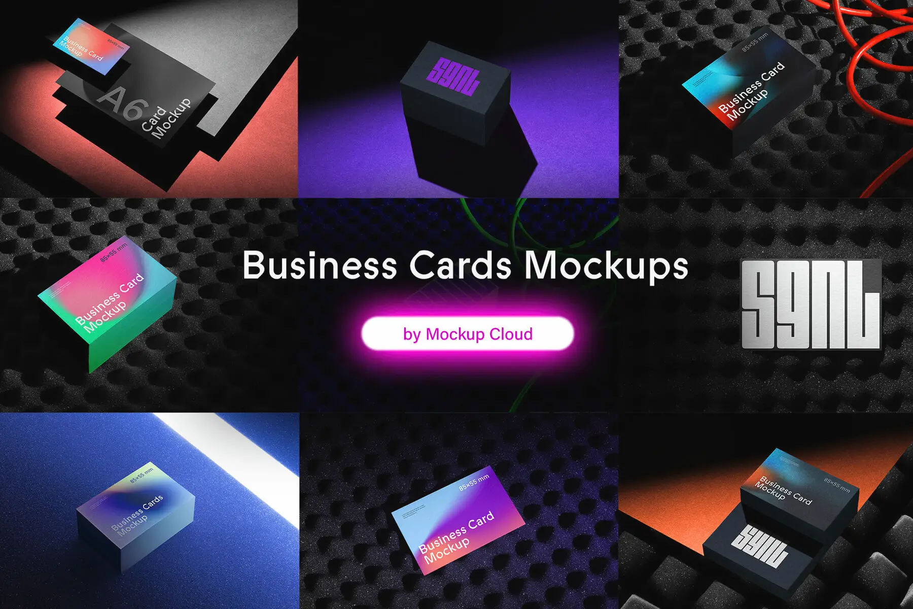 Business Cards Mockups - SGNL Series