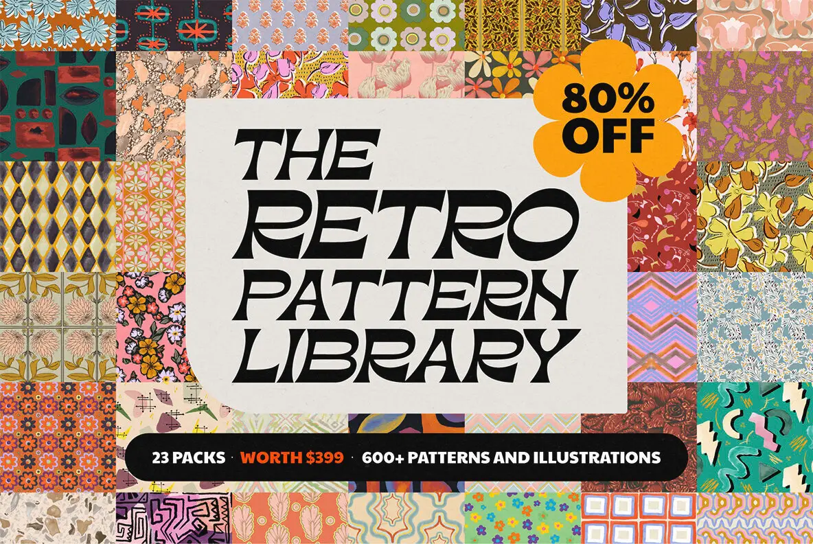 Retro Pattern Library Bundle