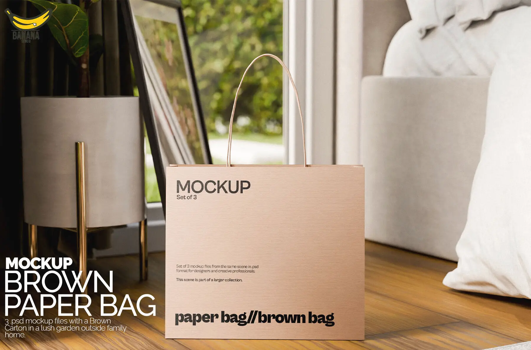 Brown Paper Bag Mockup