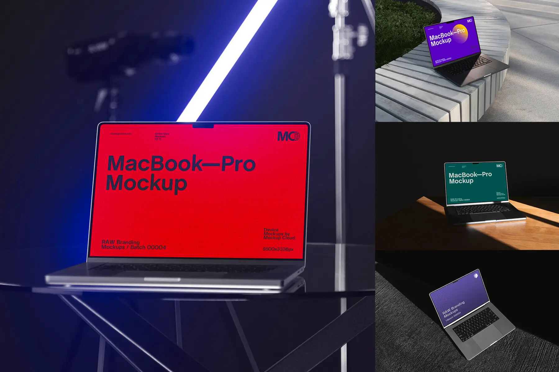 MacBook Pro Mockups - RAW Series