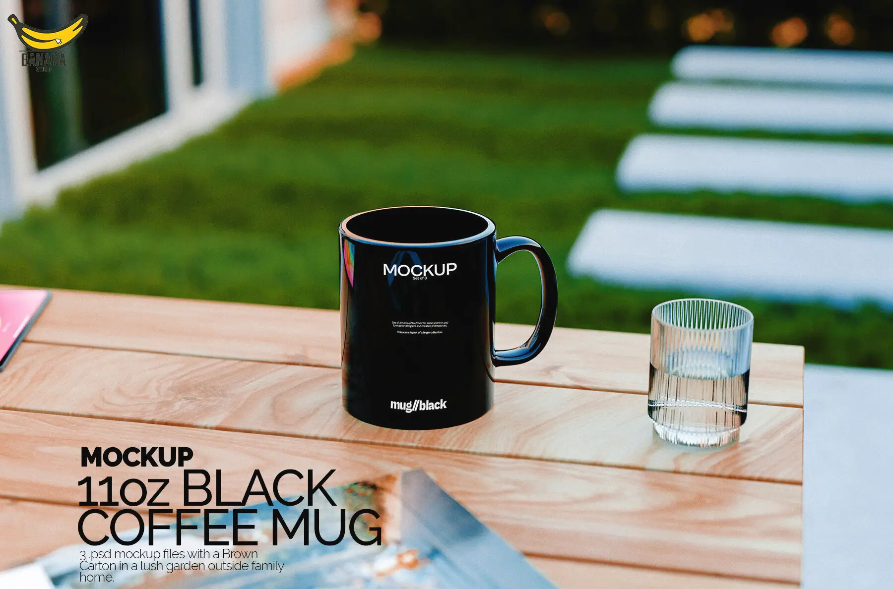 11oz Black Coffee Mug