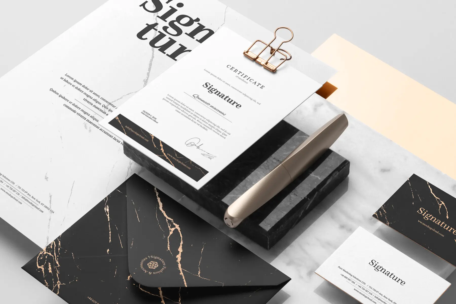 Signature Branding Mockups kit