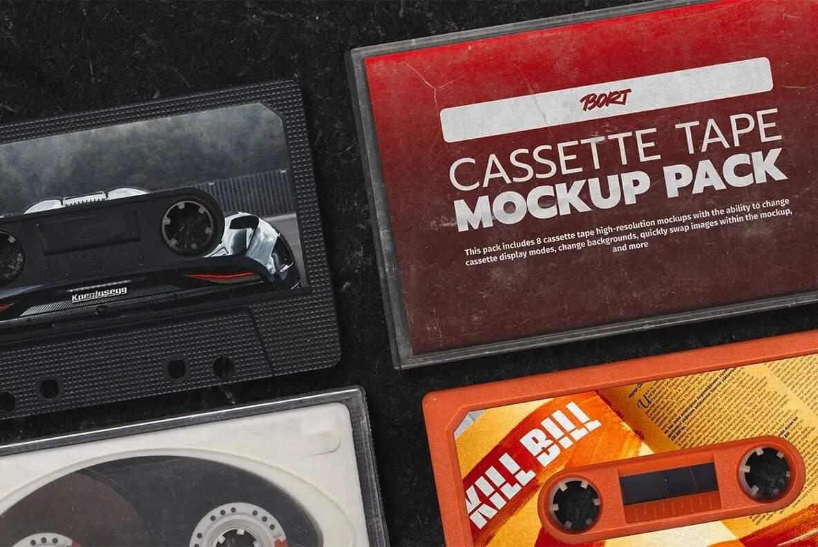 Cassette Tape Maker Mockup Pack