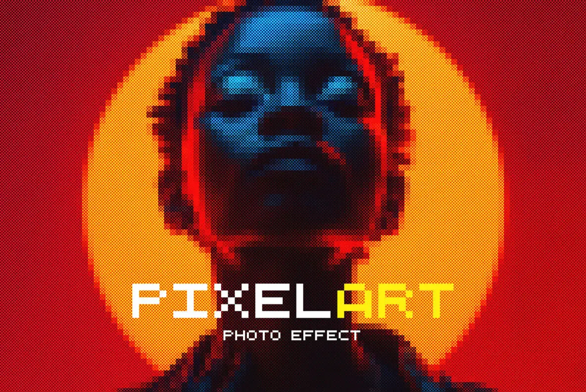 Pixel Art Photo Effect