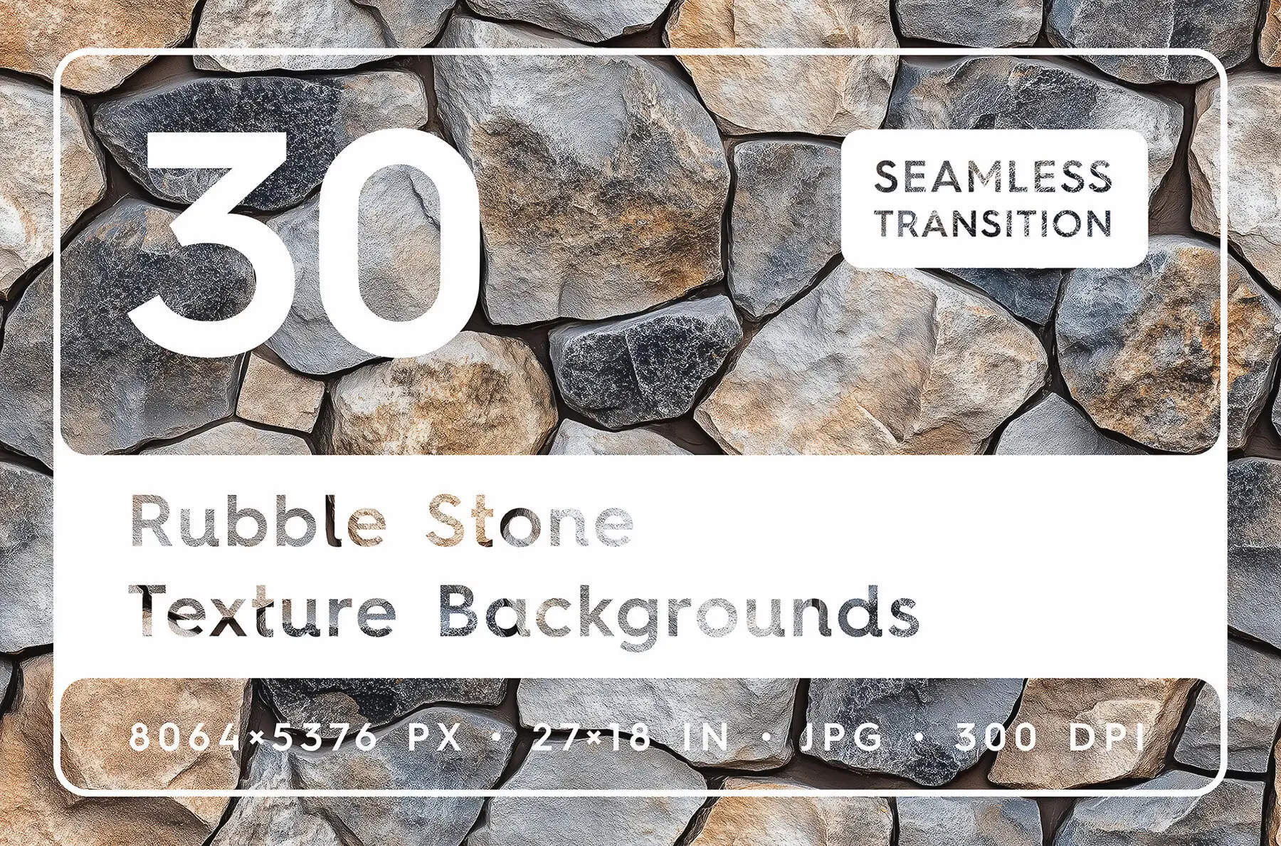 30 Rubble Stone Texture Backgrounds