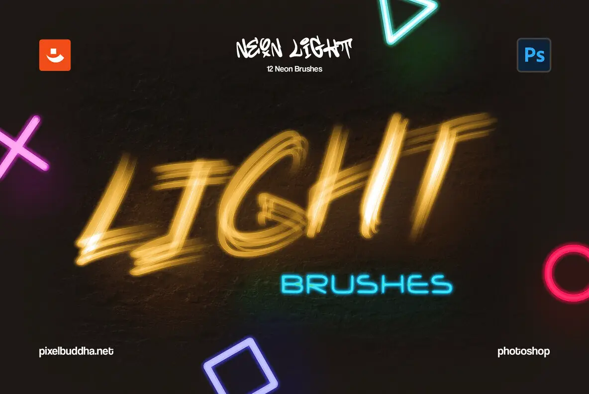 Neon Light Photoshop Brushes