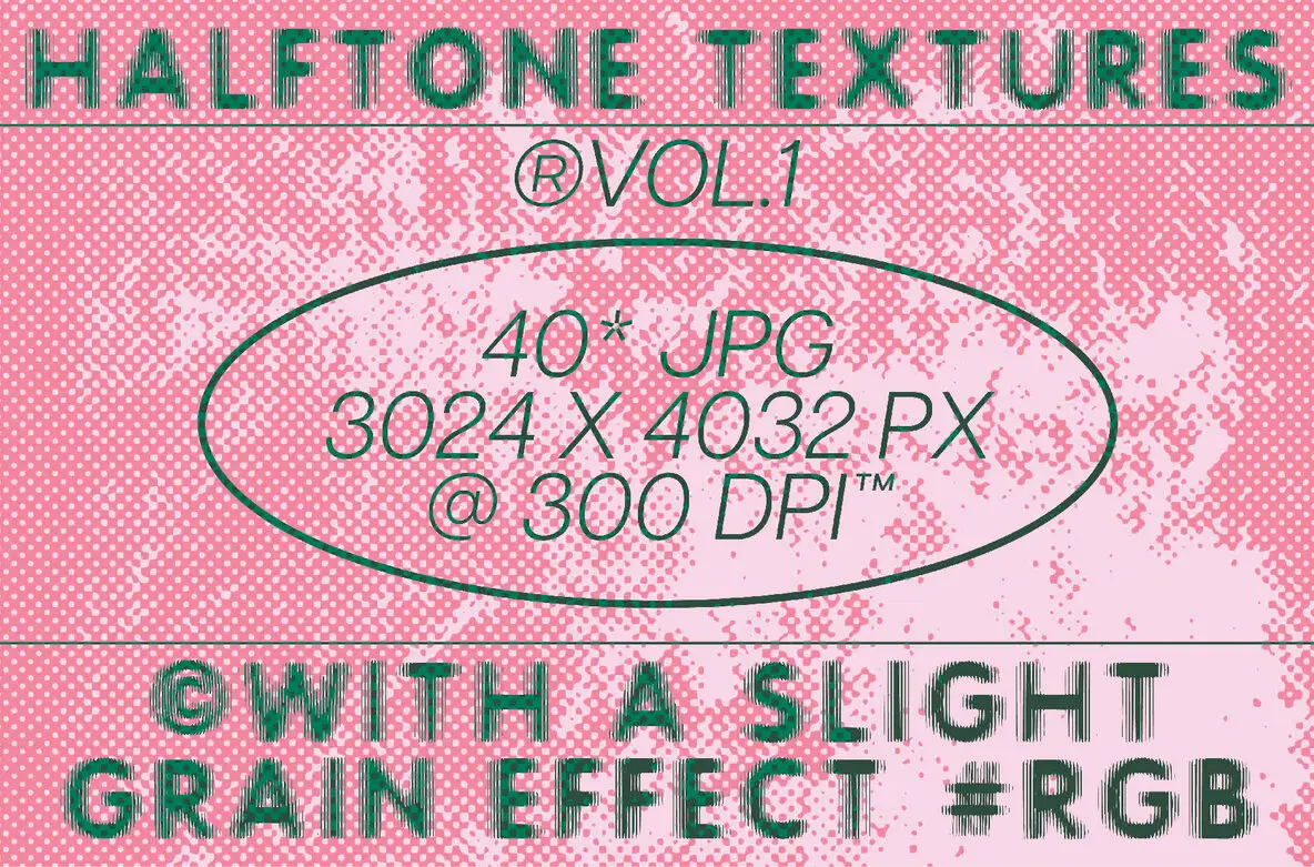 Halftone Textures Vol.1 Halftones - YouWorkForThem