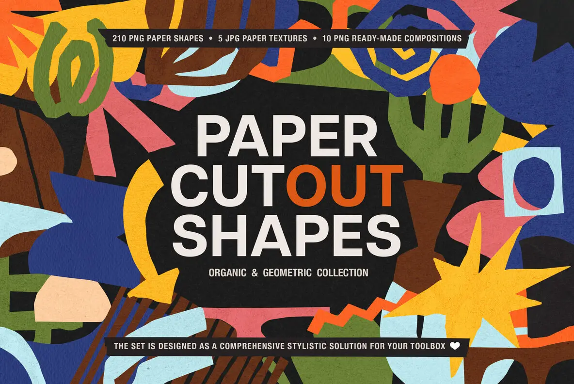 Paper Cut-Out Shapes Collection