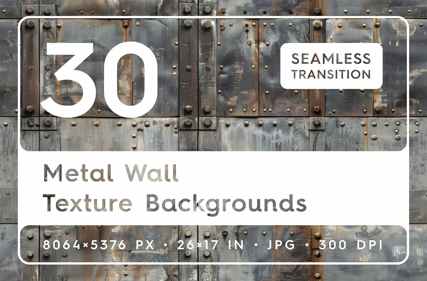 30 Metal Wall Texture Backgrounds