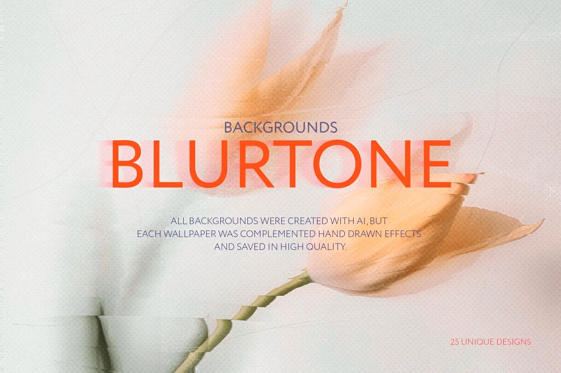 Floral BLURTONE Abstract Backgrounds