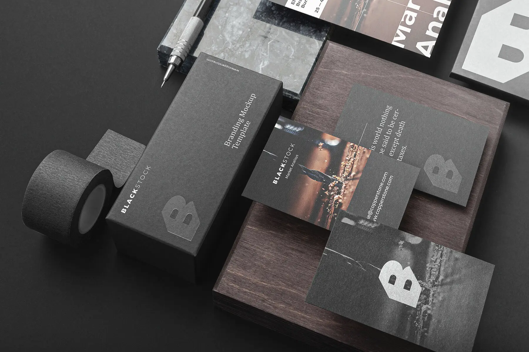 Blackstock Branding Mockups Kit Vol.1