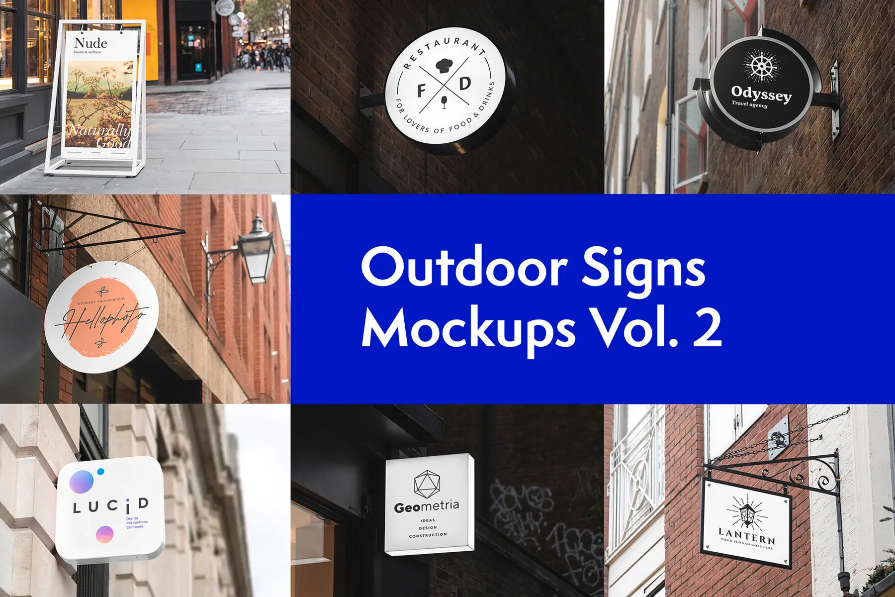 Outdoor Signs Mockups Vol.2