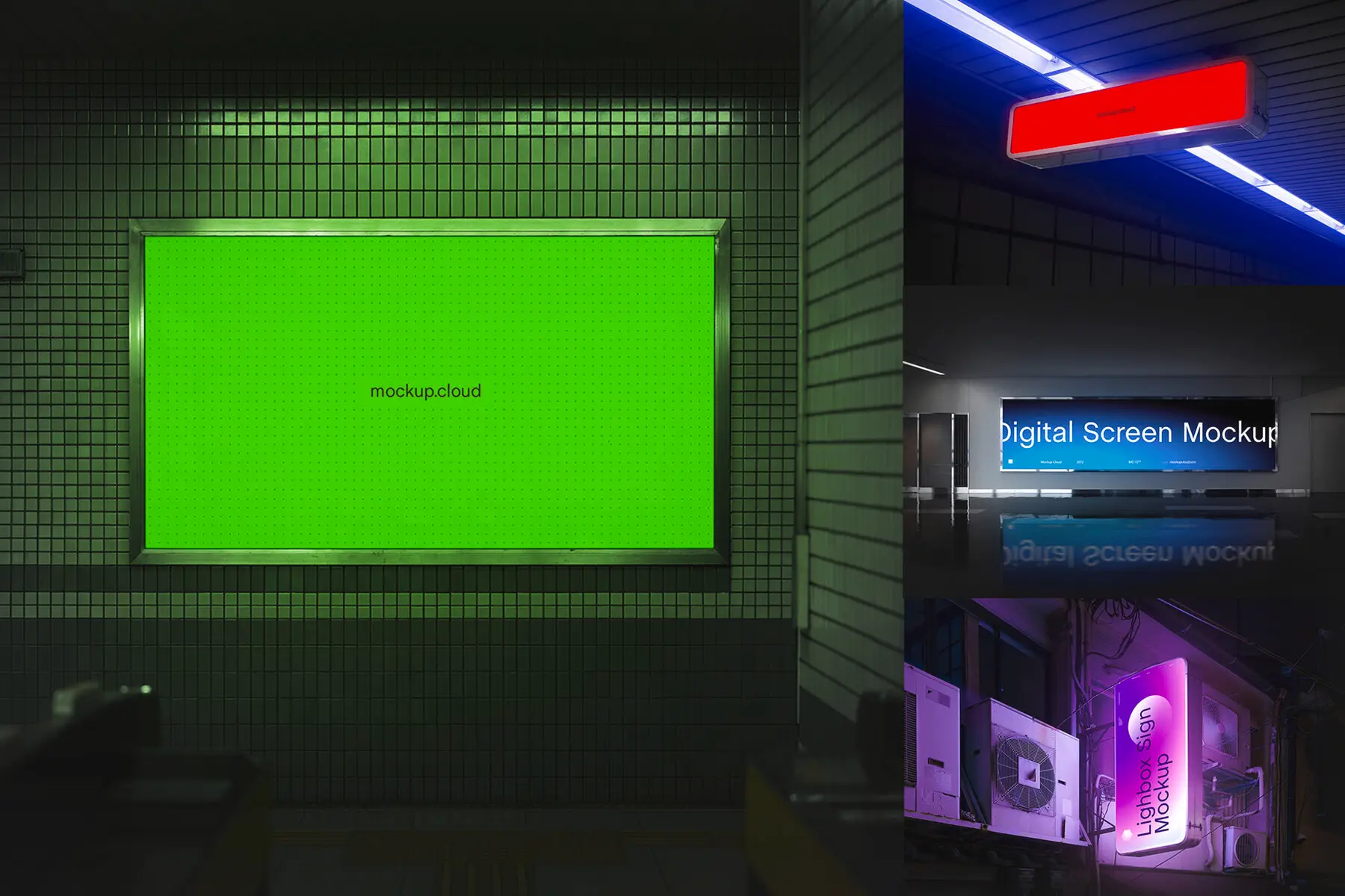 Digital Screen Advertising Mockups