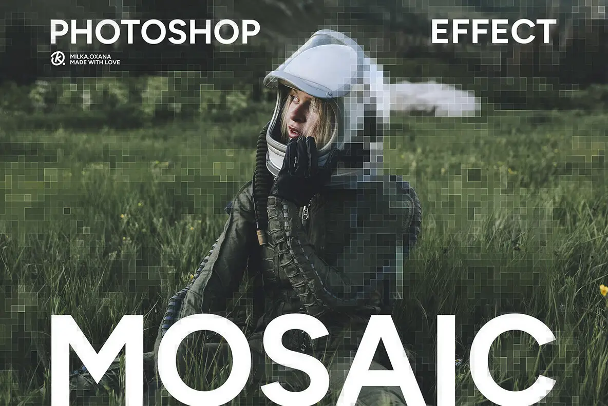 Mosaic Photoshop Effect