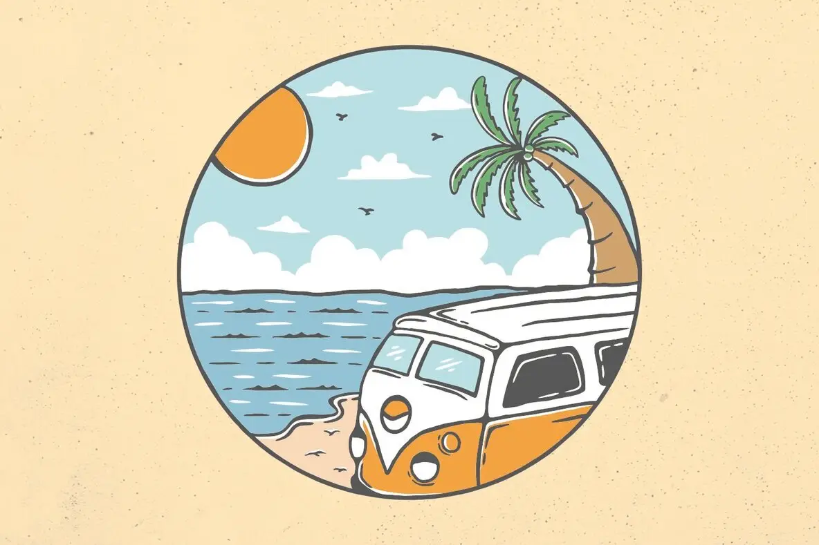 Summer Beach Van